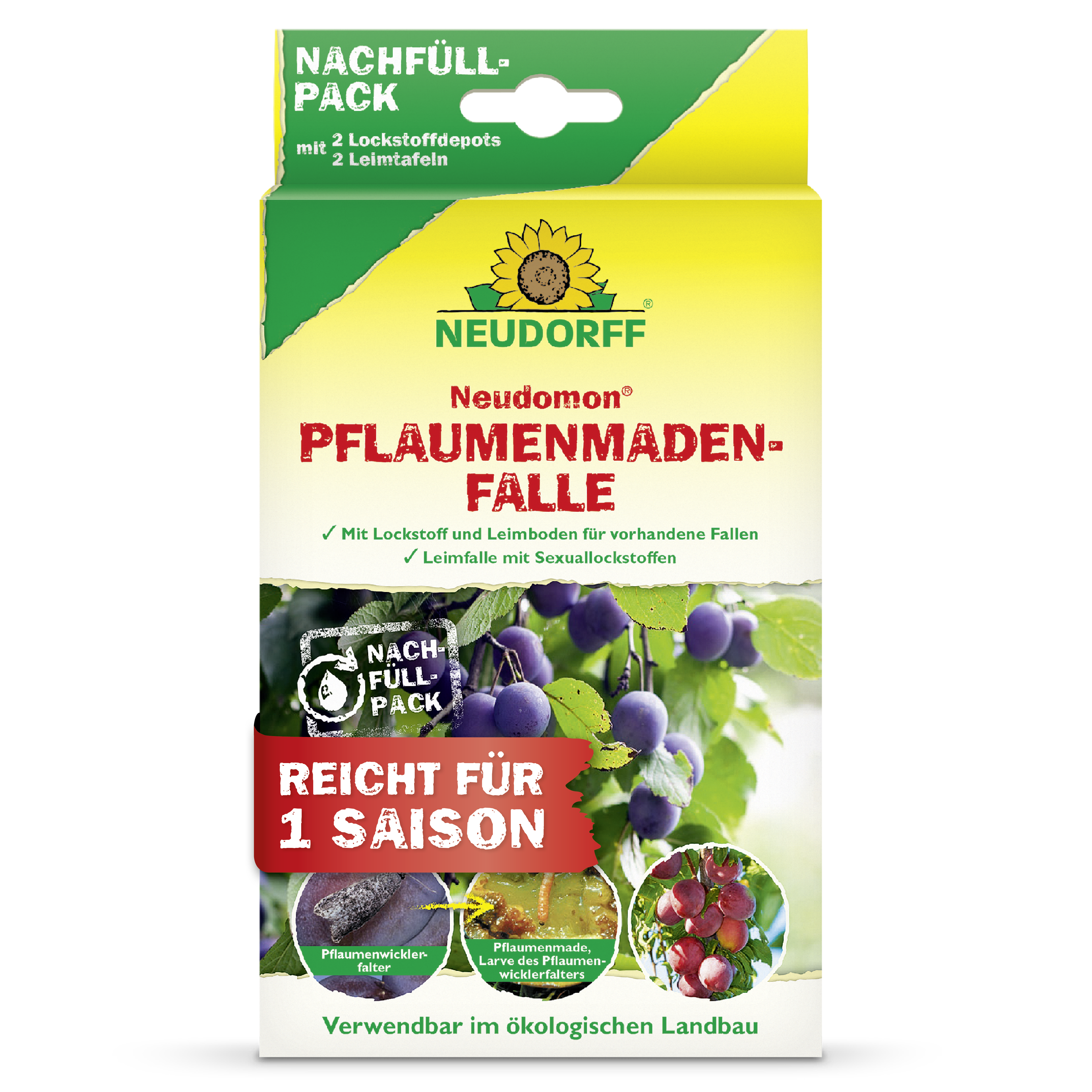 Neudomon Pflaumenmaden­Falle Nachfüllpack