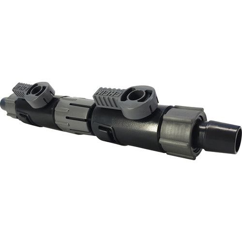 EHEIM Doppelhahn m. Schnelltrennkupplung zu Schlauch  16/22 mm