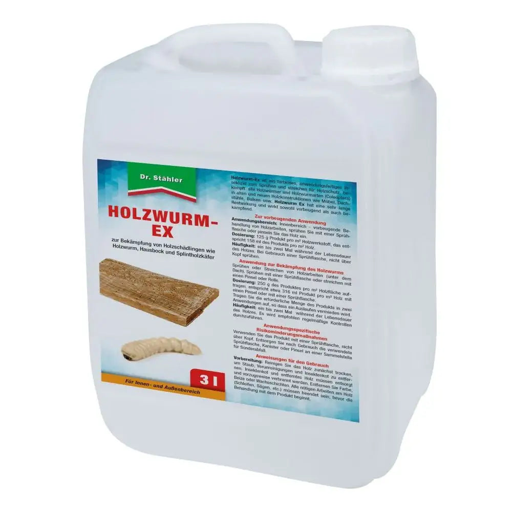 Dr. Stähler Holzwurm-Ex Hausbock und Splintholzkäfer 3 l