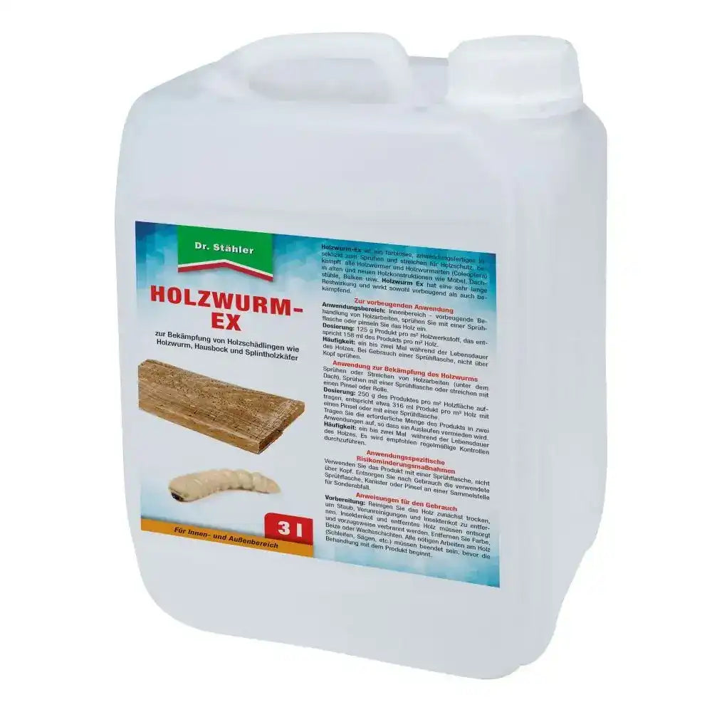 Dr. Stähler Holzwurm-Ex Hausbock und Splintholzkäfer 3 l by Dr. Stähler