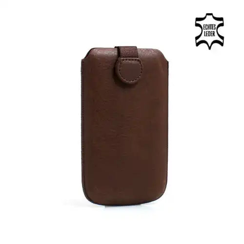 SYSTEM-S Leder Etui Case mit Rückzugfunktion für Samsung Galaxy Note