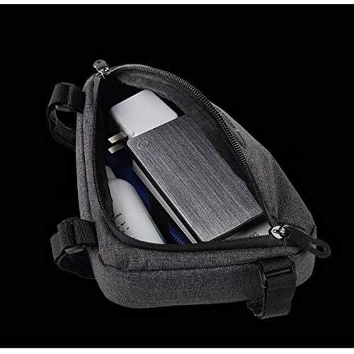 SYSTEM-S Fahrrad Sattel Tasche Halterung Befestigung wasserfest in Grau