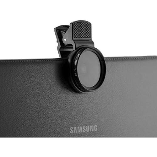 SYSTEM-S Universal Clip-on Klammer 37mm Polarisationsfilter Linse Objektiv für Smartphone Tablet PC