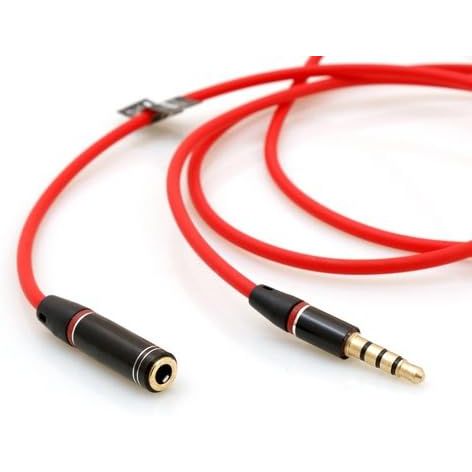 Systemhaus Zakaria 3,5 mm Klinke Male zu Female AUX Verlängerungskabel Stereo 110 cm