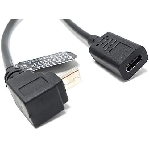 USB 3.1 Kabel Typ C Buchse Auf Micro B Winkeladapter Schwarz 25 Cm Kompaktes Kabeldesign