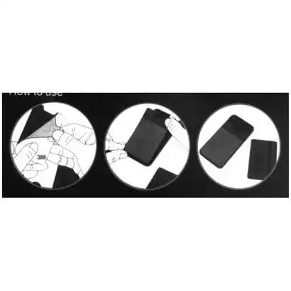 SYSTEM-S Karten Fach Halter Etui Portemonnaie für Smartphone Handy Tablet PC