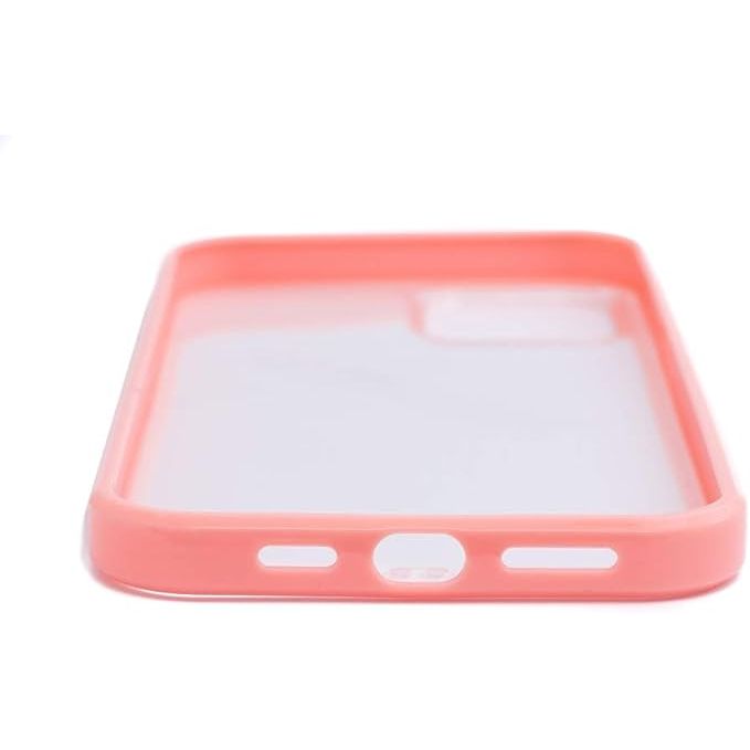 SYSTEM-S Silikon Schutzhülle Pink Transparent - Passgenau Für iPhone 12 Pro Max Schutz Vor Stürzen Und Kratzern