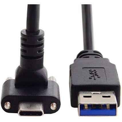 USB 3.1 Kabel Typ C Zu Typ A Winkelstecker 8 Meter Abwärtskompatibel Bis 5 Gigabit Pro Sekunde