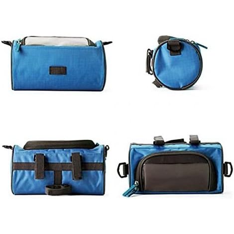 2in1 Lenkertasche Fahrradhalterung Und Schultertasche Blau Für 4,8 Zoll Smartphones