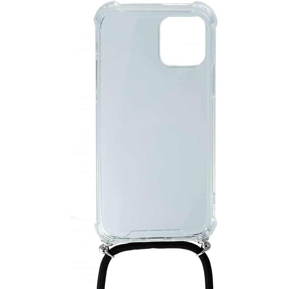 SYSTEM-S Silikon Hülle Mit Band Transparent Für iPhone 12 Pro Klarer Schutz Und Stil