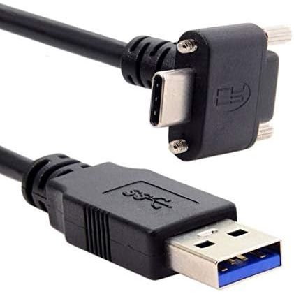 USB 3.1 Kabel Typ C Zu Typ A Winkelstecker 8 Meter Abwärtskompatibel Bis 5 Gigabit Pro Sekunde