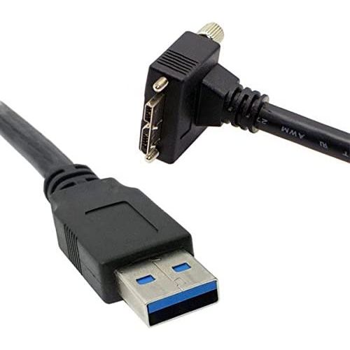 System S USB 3.0 Kabel Typ A Stecker Zu Micro B Stecker Winkel Schraube Hochwertig
