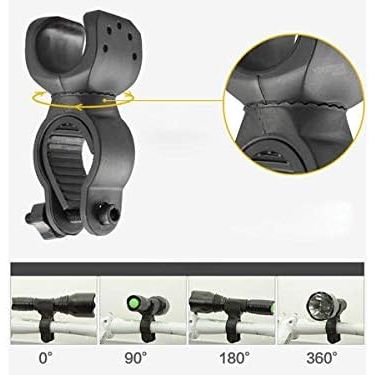 Fahrrad Halterung 360 Grad Drehbar Befestigung Schwarz Für Lampe Und Smartphone Lenker