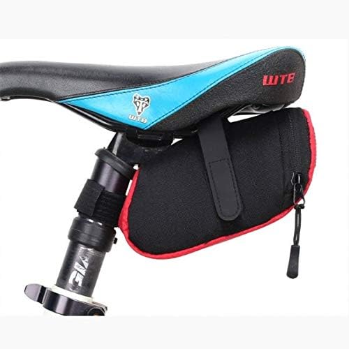 SYSTEM-S Fahrrad Sattel Tasche Halterung Befestigung wasserfest in Rot