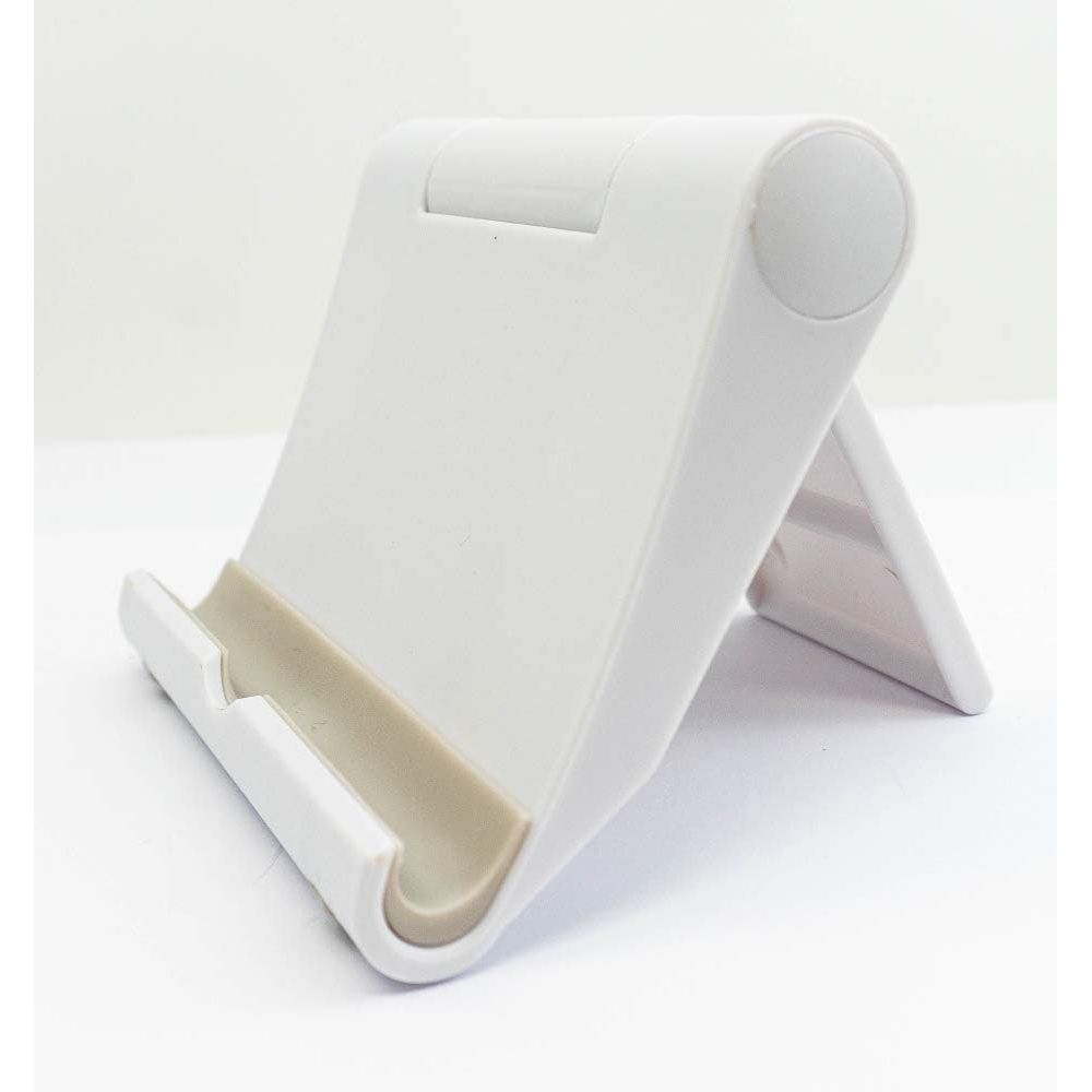Standhalterung Ausklappbar Verstellbar In Weiß Für Tablet Und Smartphones Geeignet