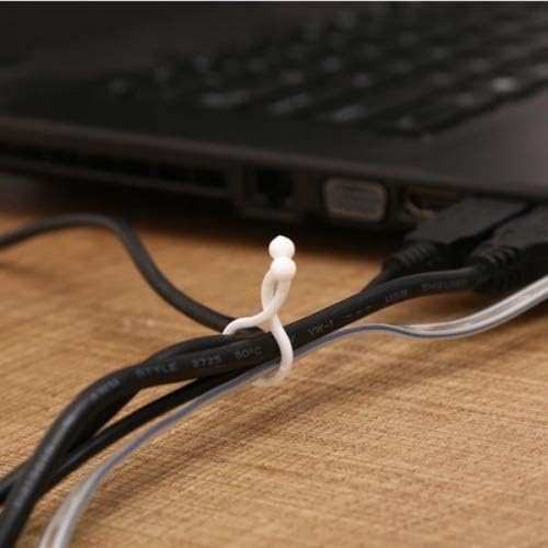 Drehbare Kabelclips SYSTEM S Größe L Schwarz Set 20 Stück Kabelmanagement Für Kabelorganisation