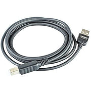 SystemS USB 2.0 Kabel USB A zu USB B 180 cm Datenübertragung und Laden Kunststoffgehäuse Schwarz