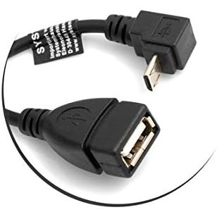 Micro USB OTG Adapterkabel 90 Grad Winkel USB Typ A Buchse Plug and Play 13 cm Kabel