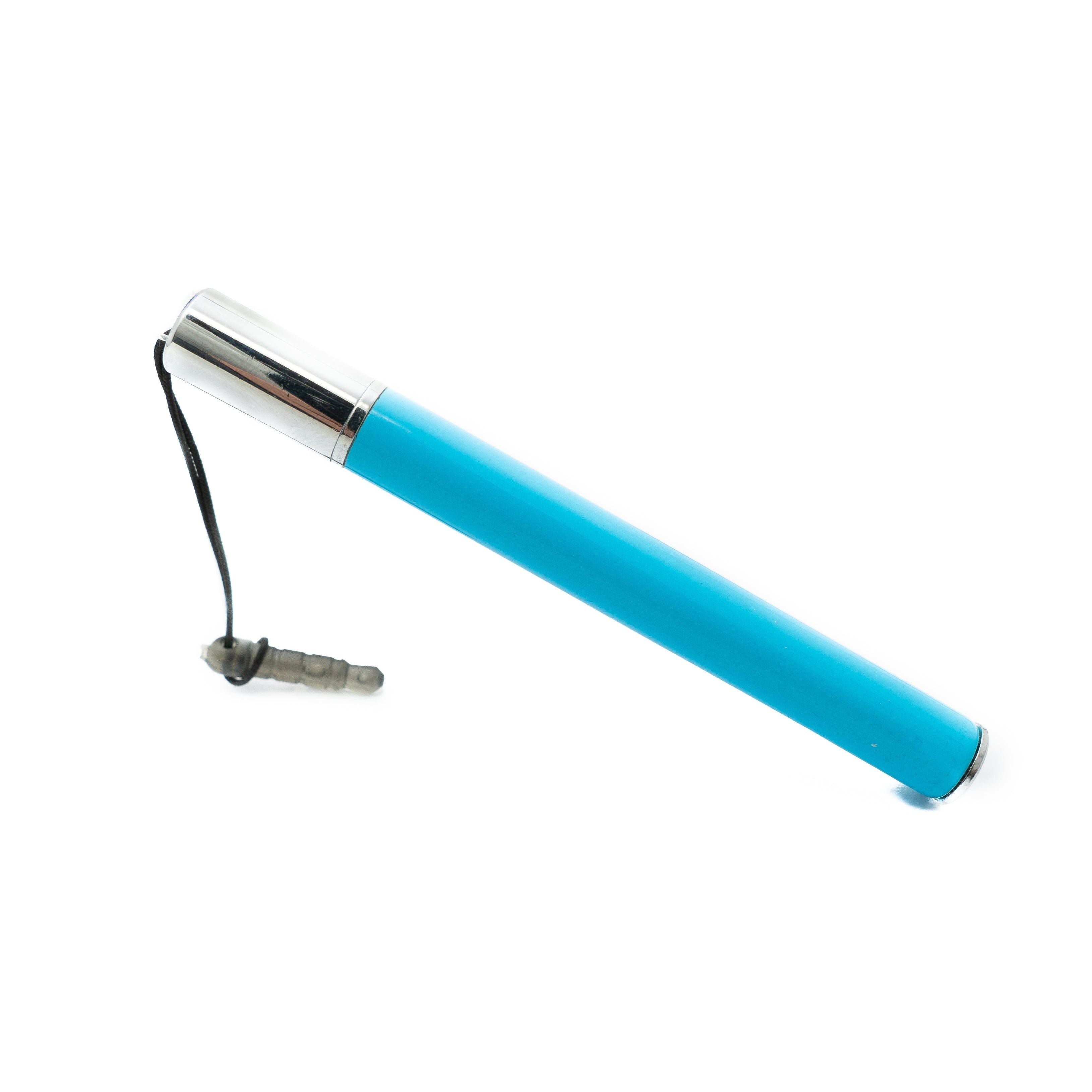 System-S Touchpen Blau Aluminium Stylus Mit Silikonspitze Kappe Schlaufe Ausfahrbar