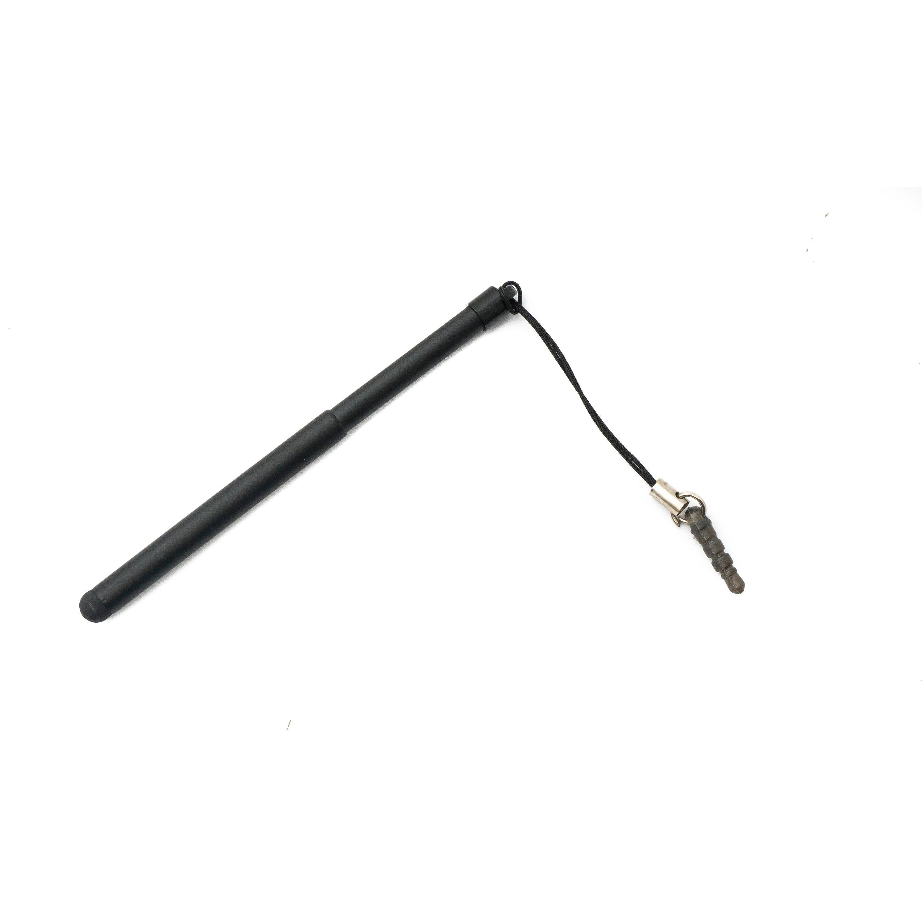 Ausziehbarer Mini Stylus Stift Schwarz Für Smartphone Tablet PC Mit 6,5 Bis 9,5 Cm Silikon Spitze