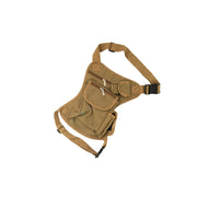 SYSTEM-S Tasche Wander Fahrrad Beutel aus Canvas Segeltuch in Braun