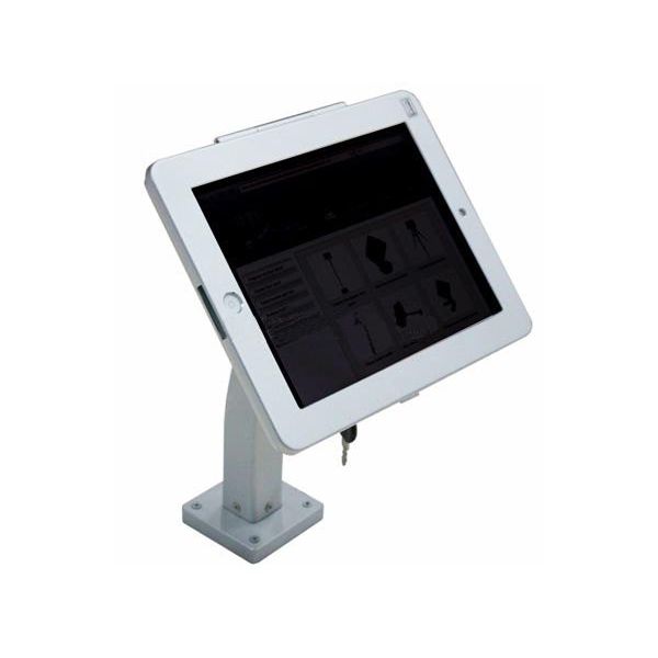 System S Abschließbare Wandhalterung Für iPad 9,7 Zoll 2018 Mit Gebogenem Arm Messe Displayhalterung