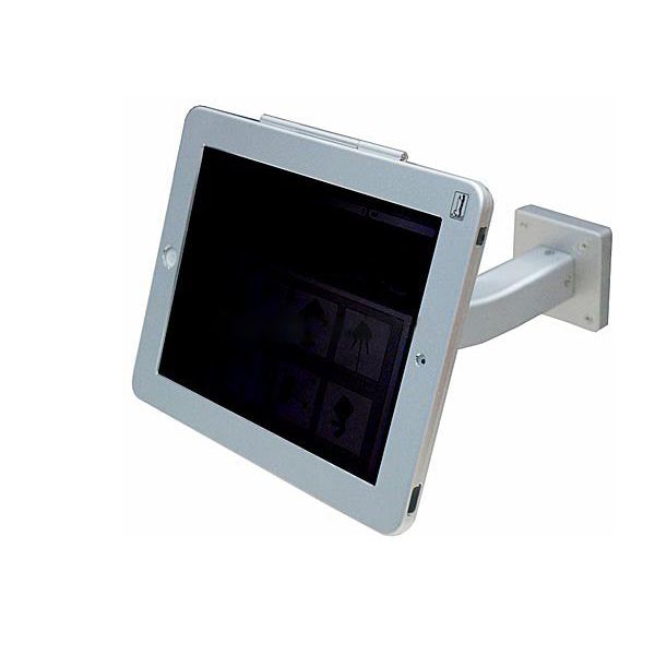 System S Abschließbare Wandhalterung Für iPad 9,7 Zoll 2018 Mit Gebogenem Arm Messe Displayhalterung