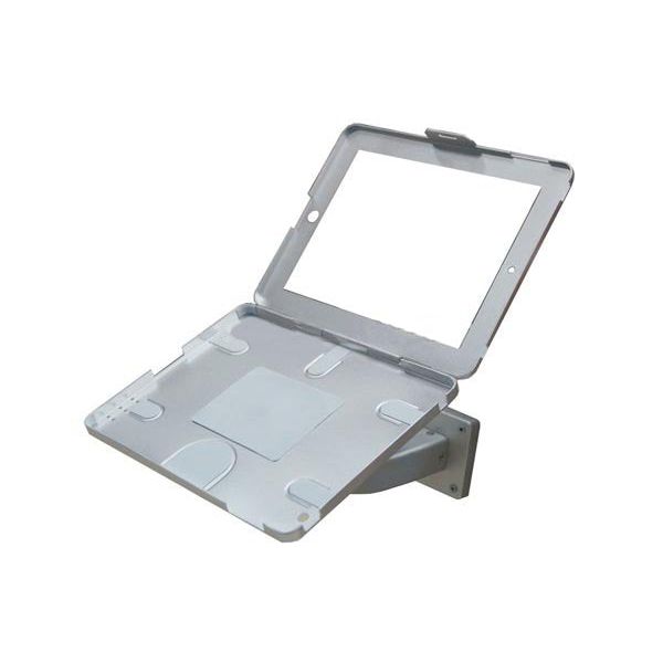 System S Abschließbare Wandhalterung Für iPad 9,7 Zoll 2018 Mit Gebogenem Arm Messe Displayhalterung