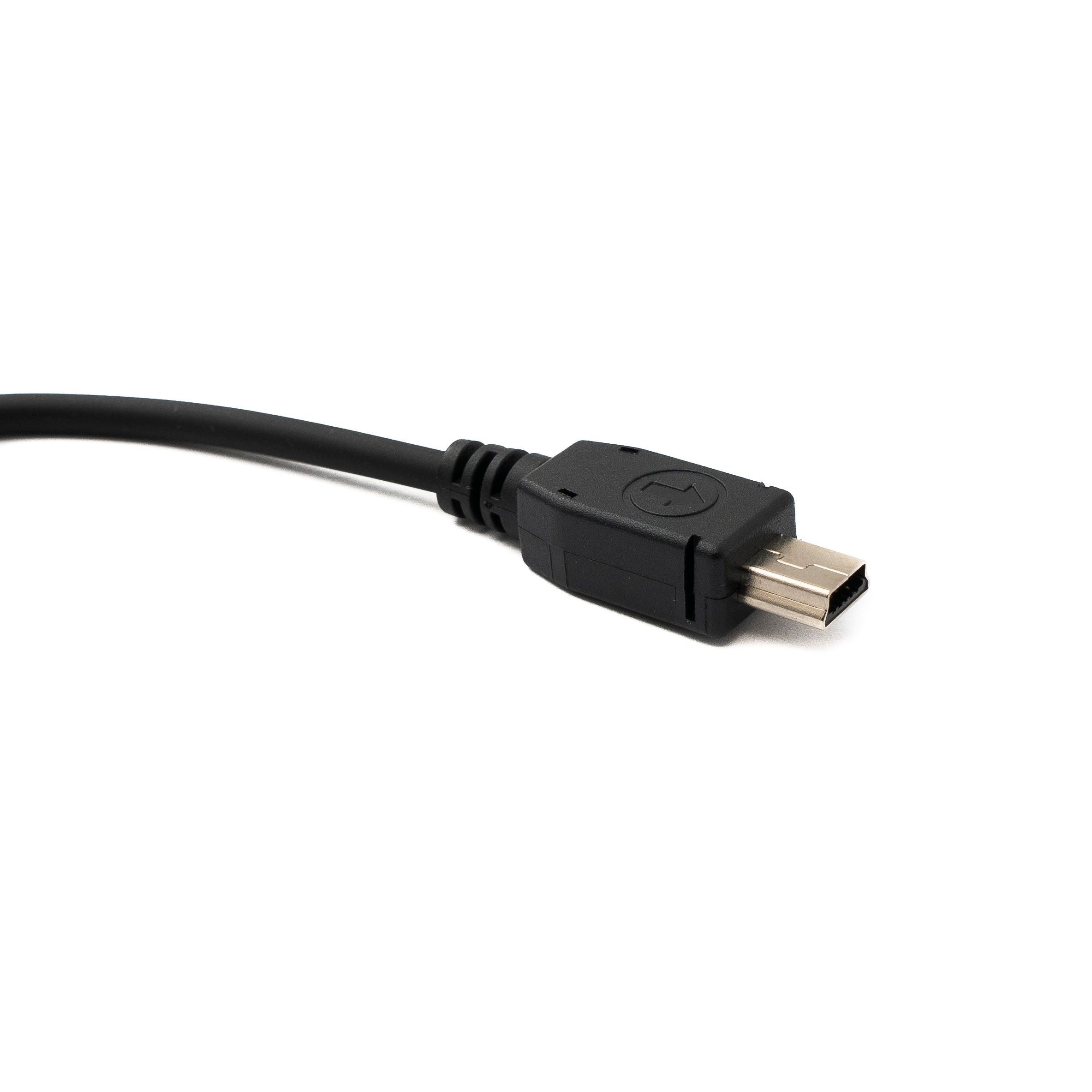 USB 2.0 Kabel 20 cm Mini B zu Typ A Schwarz Adapter Für PC Laptop Kamera Speichergerät