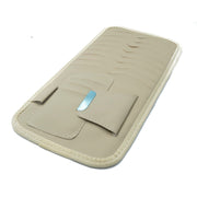 Beige Sonnenblende Halterung Auto KFZ Organizer Lederoptik Mit 8 CD Fächer Visitenkartenfächer