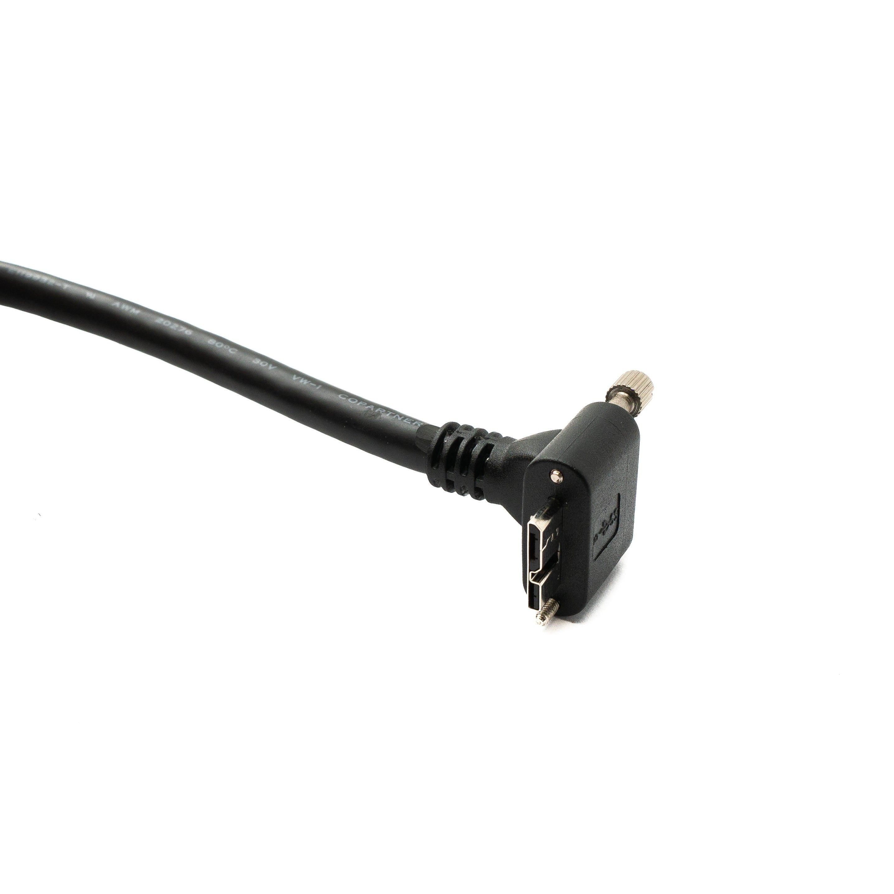 System S USB 3.0 Kabel Typ A Stecker Zu Micro B Stecker Winkel Schraube Hochwertig