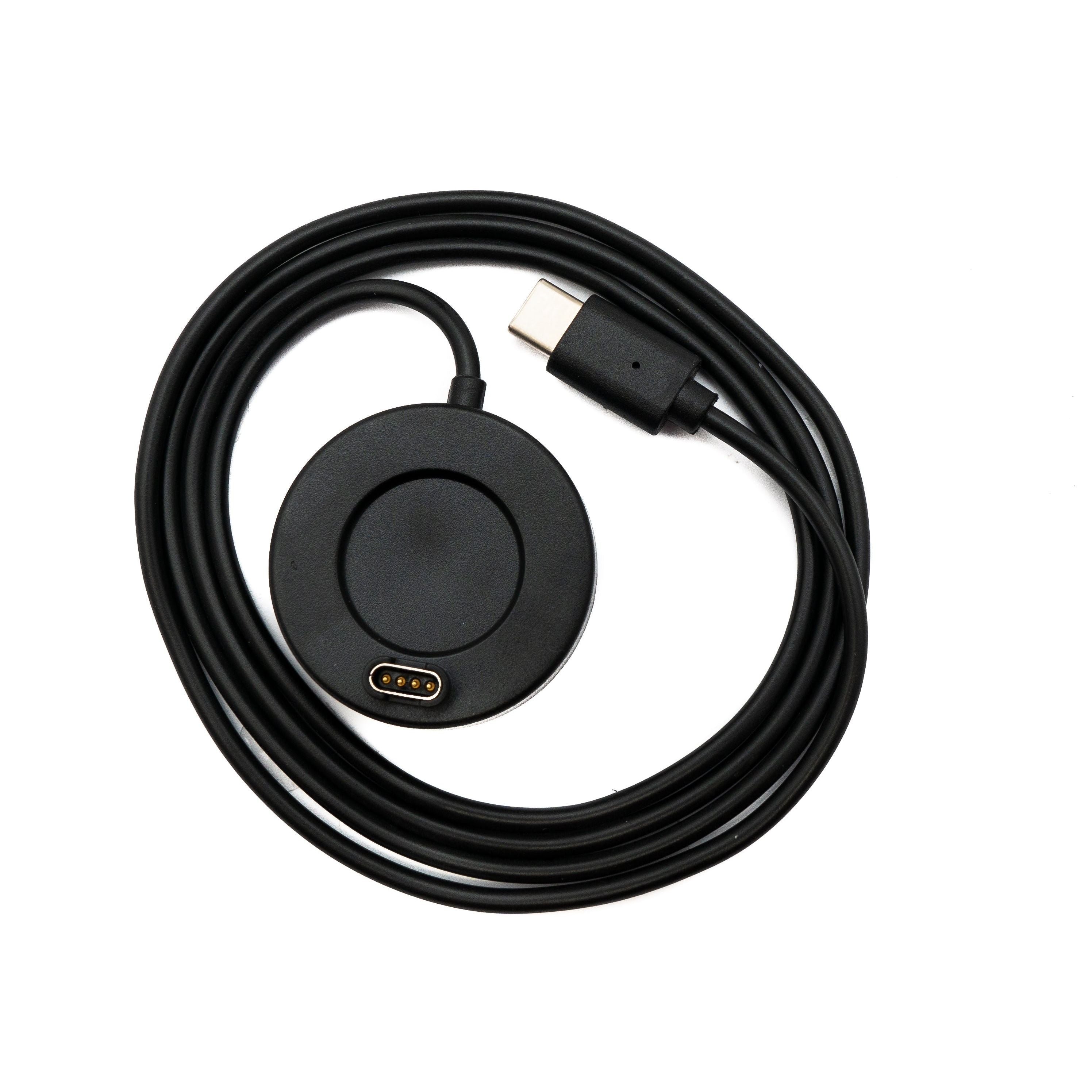 SYSTEM-S USB 3.1 Kabel 100 cm Ladestation für Garmin Fenix 7 Smartwatch in Schwarz