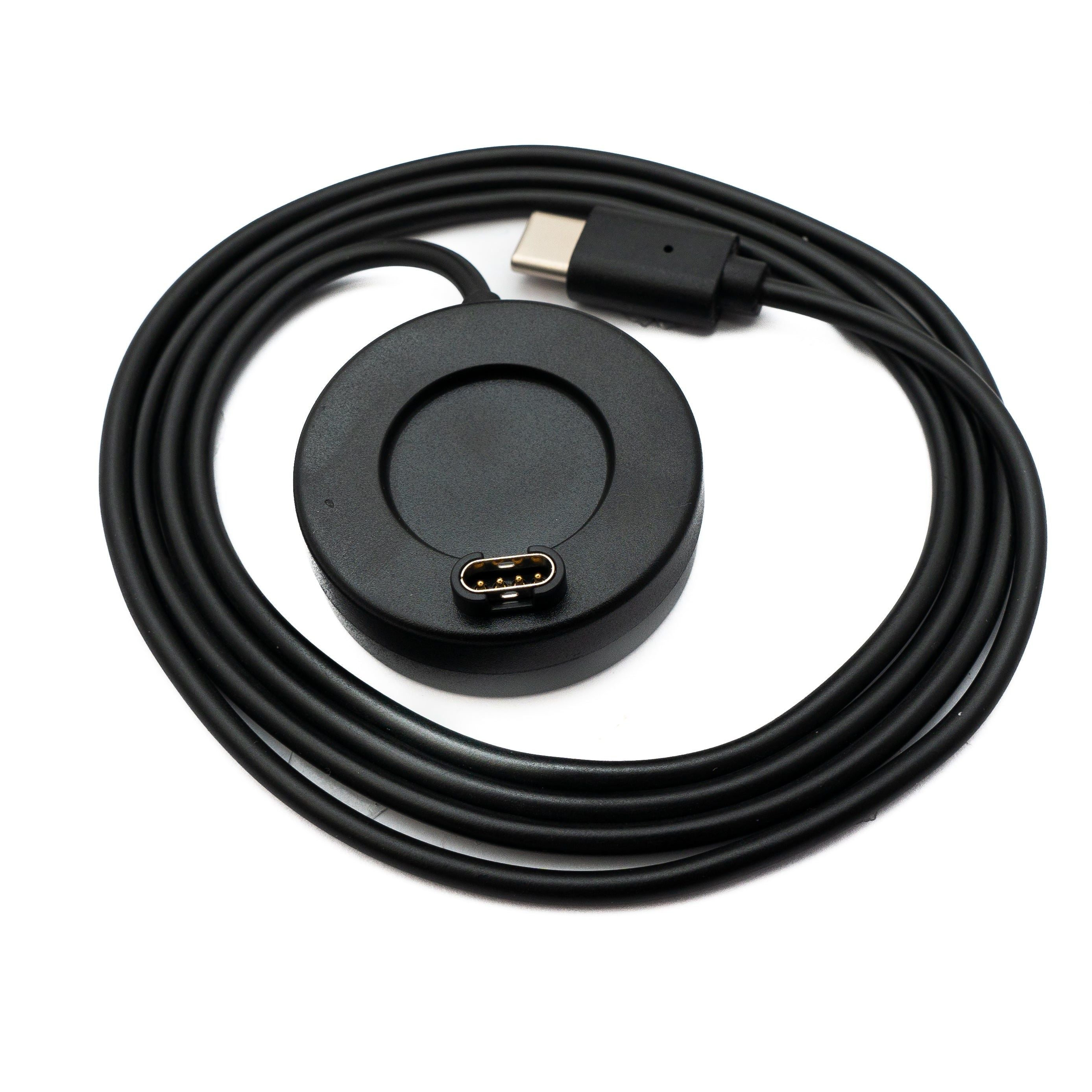 SYSTEM-S USB 3.1 Kabel 100 cm Ladestation für Garmin Fenix 7 Smartwatch in Schwarz