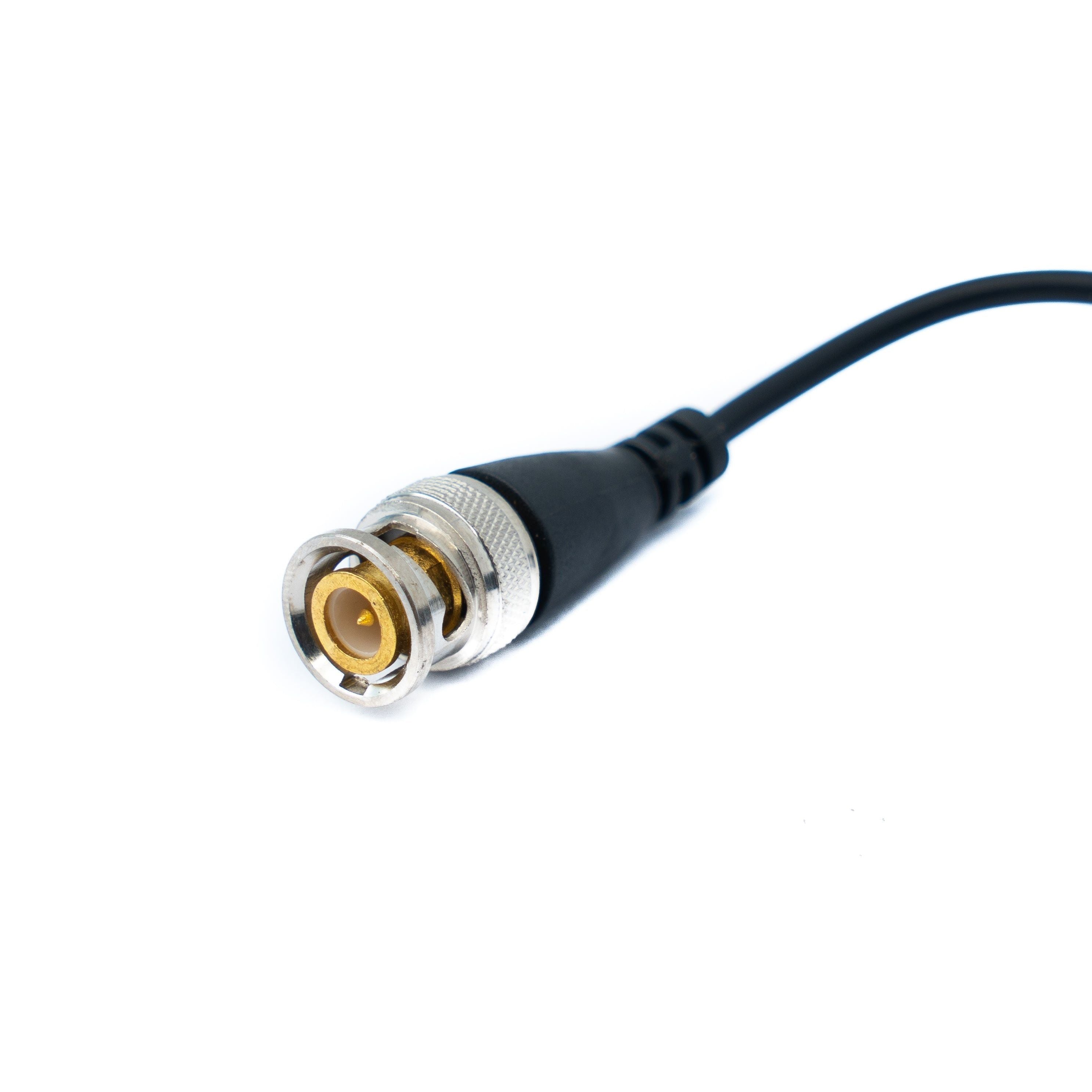SYSTEM-S 2x Twisted Pair Kabel 10 cm Push Terminal Zu BNC Stecker Für HD Kameras Schwarz - Analoge CCTV Verbindung