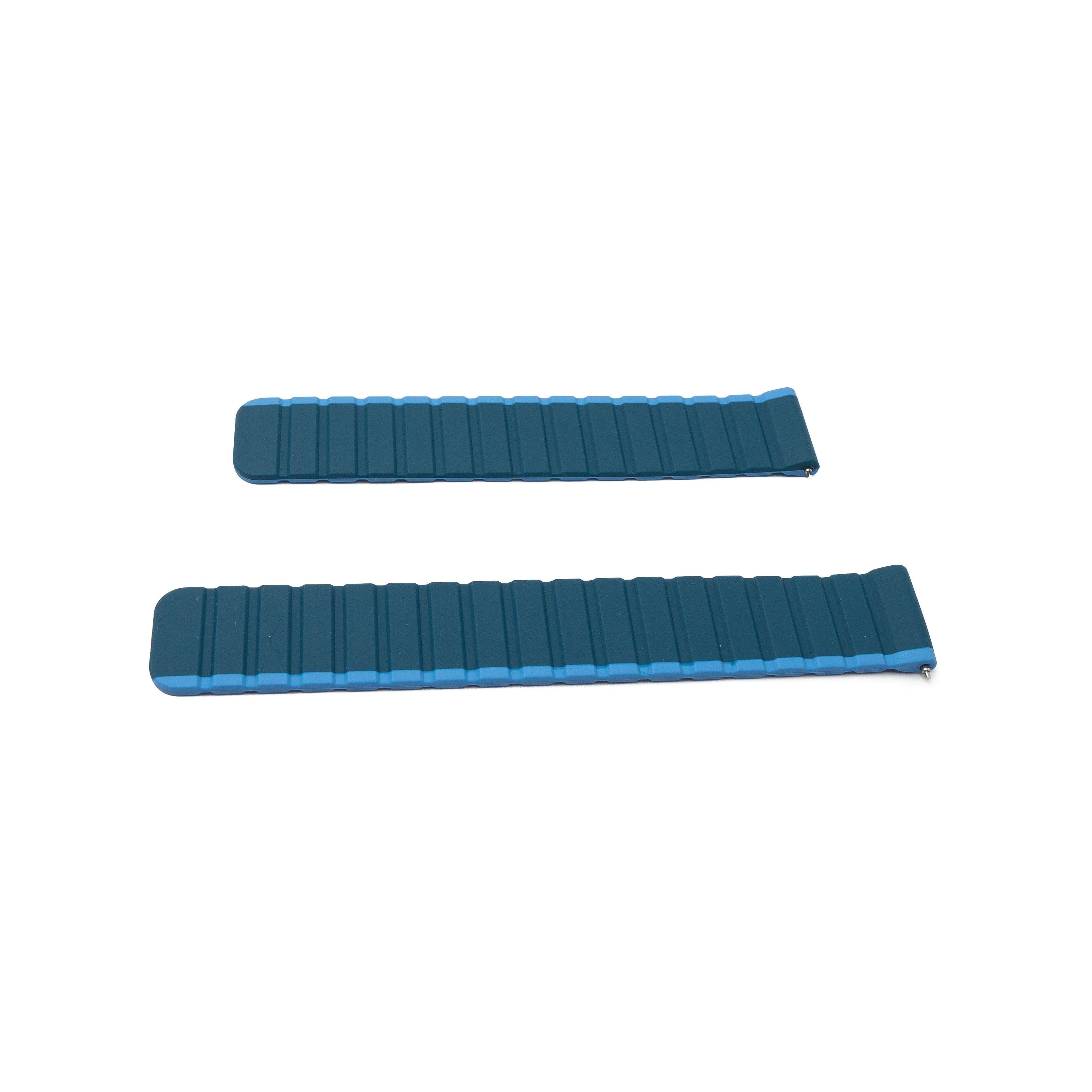 Silikonarmband Blau 20 mm Magnetverschluss Für Samsung Galaxy Watch 4 Und 5 Stilvolles Band