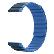 Silikonarmband Blau 20 mm Magnetverschluss Für Samsung Galaxy Watch 4 Und 5 Stilvolles Band