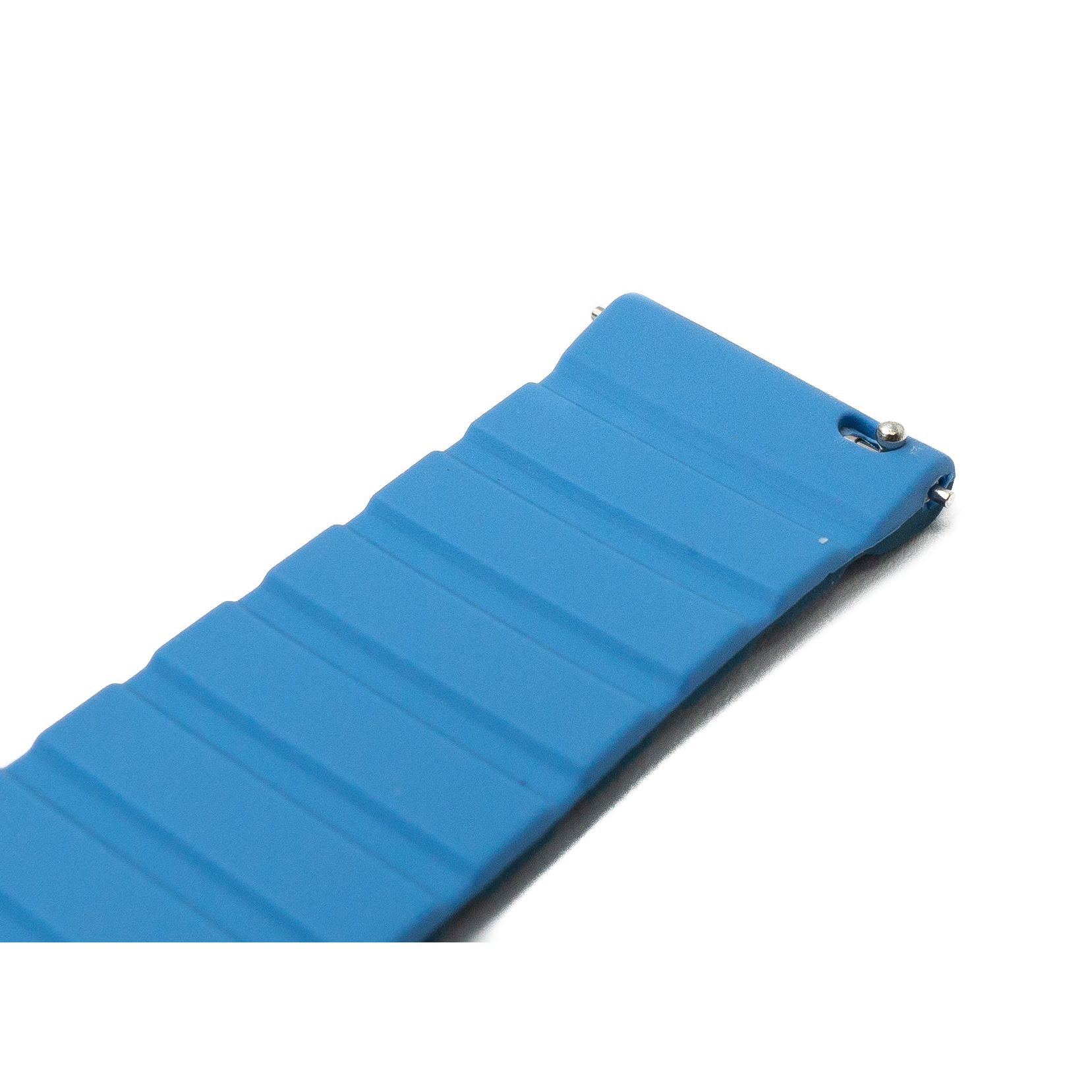 Silikonarmband Blau 20 mm Magnetverschluss Für Samsung Galaxy Watch 4 Und 5 Stilvolles Band