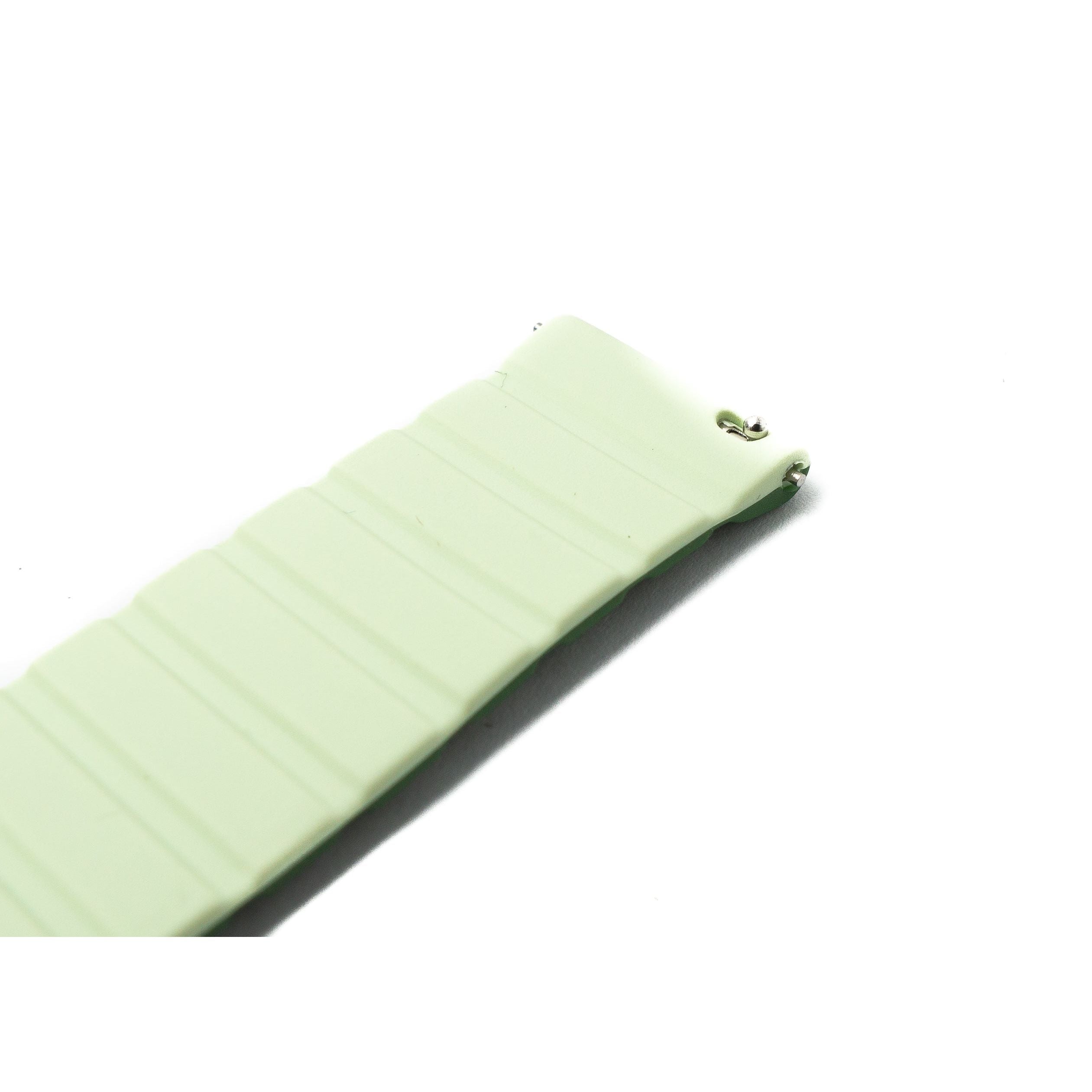 Grünes Silikonarmband Mit Magnetverschluss Für Samsung Galaxy Watch 5 Und 4 20 Mm Breite