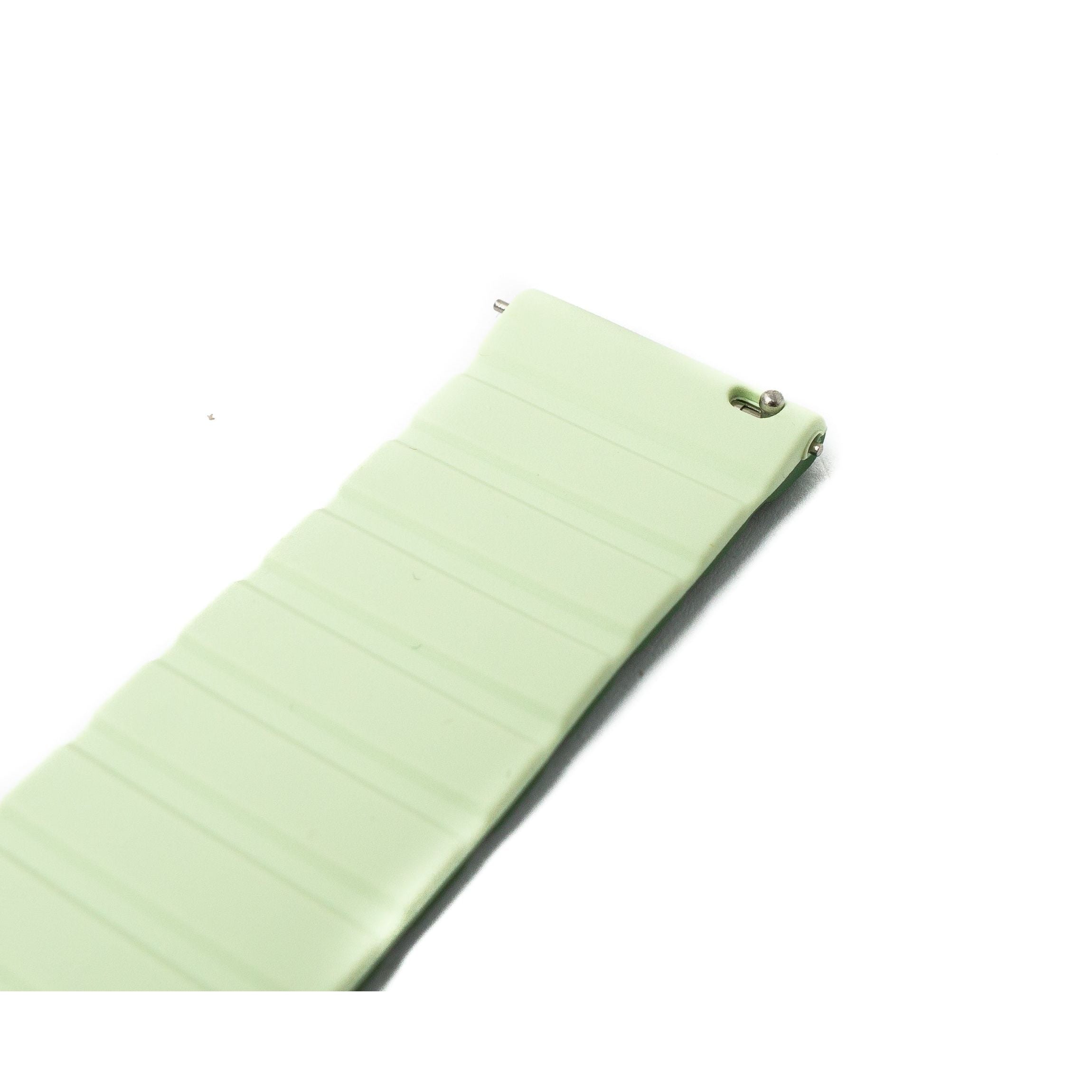 Armband 22 mm Silikon Grün mit Magnetverschluss Für Samsung Galaxy Watch 5 und 4