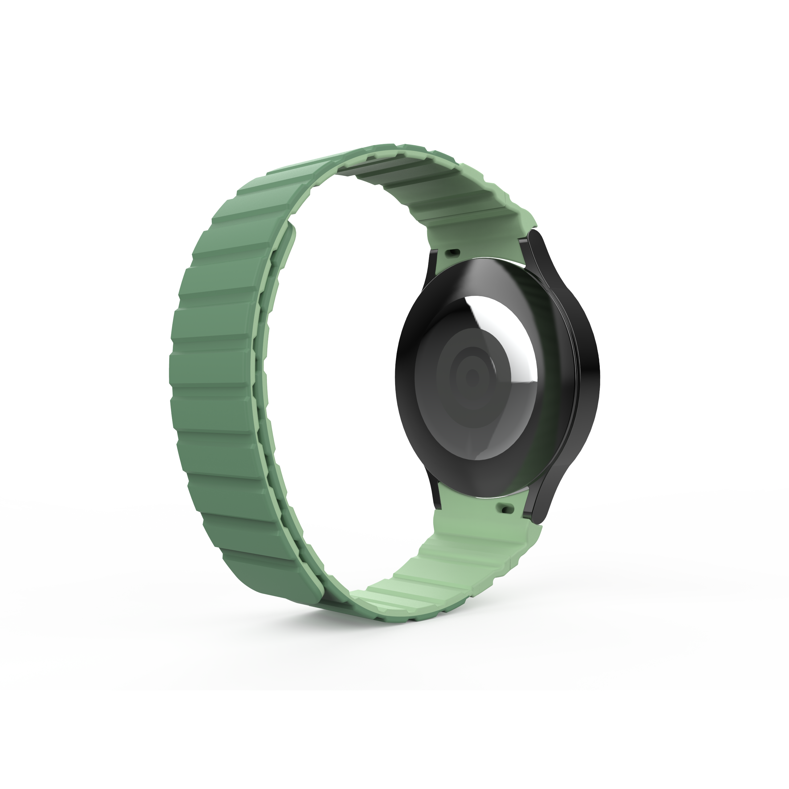 Silikonarmband 20 Mm Magnetverschluss Grün Für Samsung Galaxy Watch 5 4 Kompatibel