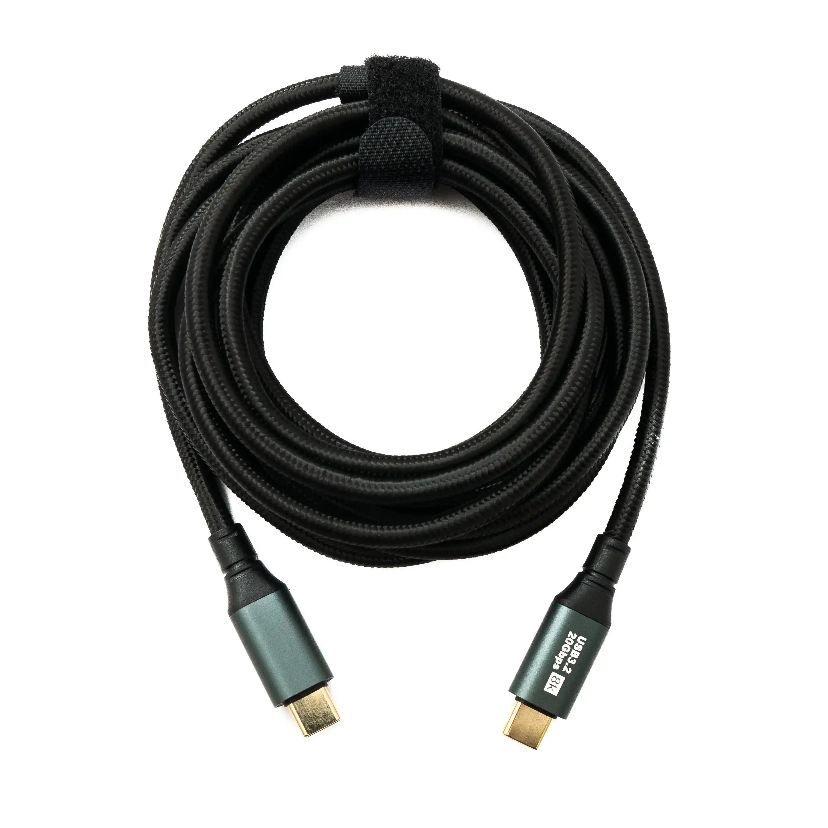 USB Typ C Kabel 3 m Geflochten 8K Gen 2 20 Gbit Pro Sekunde 100 W Kompatibel Mit iPhone 15