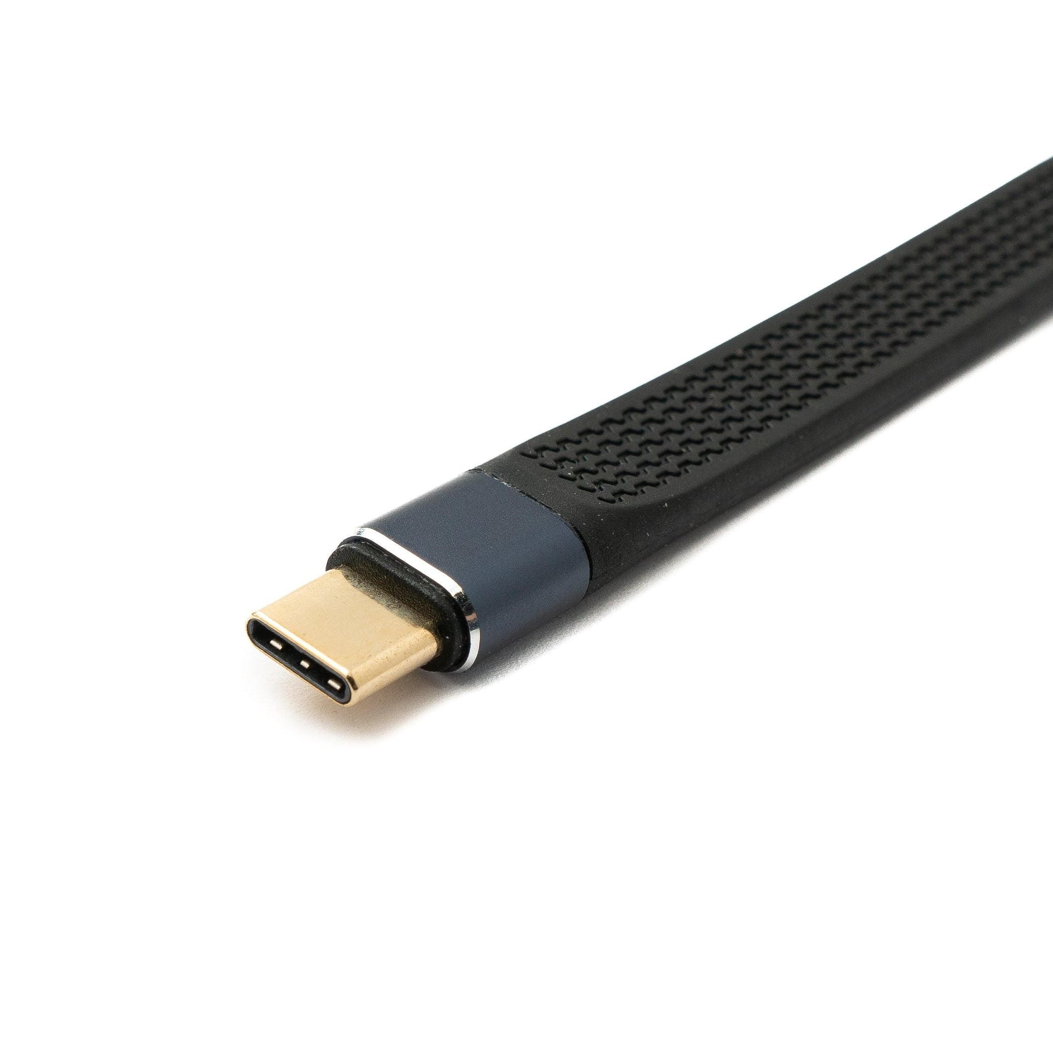 USB4 USB Typ C Flachkabel 10 cm Winkel 40 Gbit s Leistung 240 W Abwärtskompatibel Highspeed