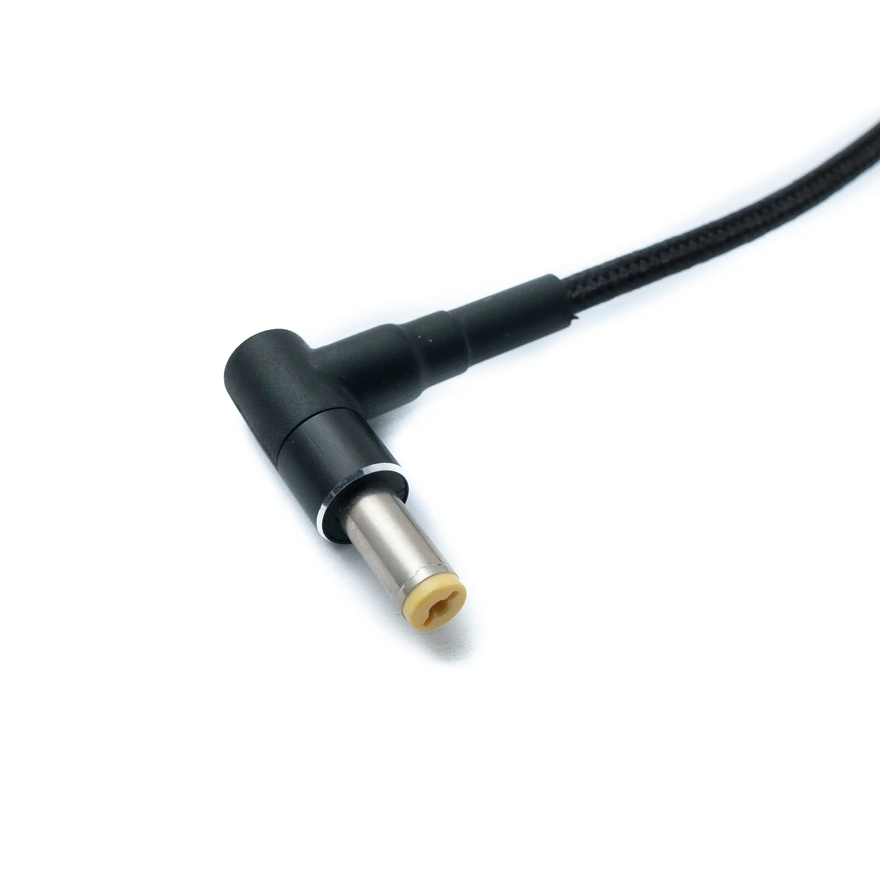 DC 20V Geflochtenes Winkelkabel 15 cm 5,5 x 1,7 mm DC Stecker Zu USB Typ C Buchse