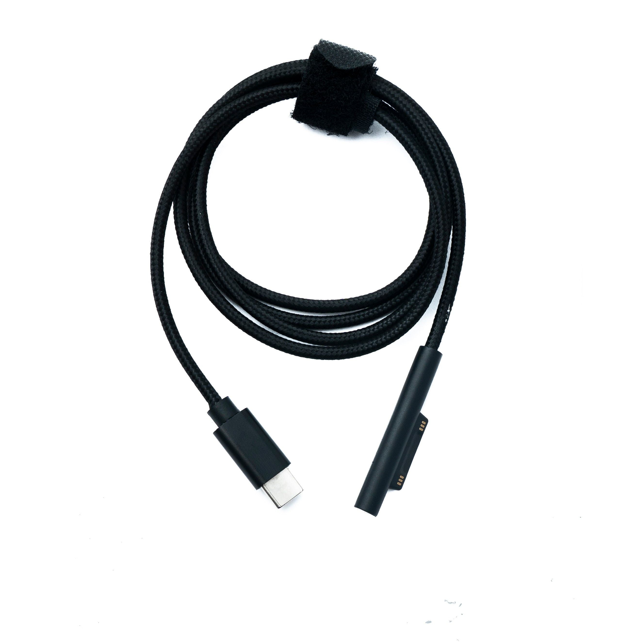 USB 3.1 Kabel Geflochten Schwarz Für Microsoft Surface Mit Bis Zu 5 Gbit Sekunde Länge 1 m