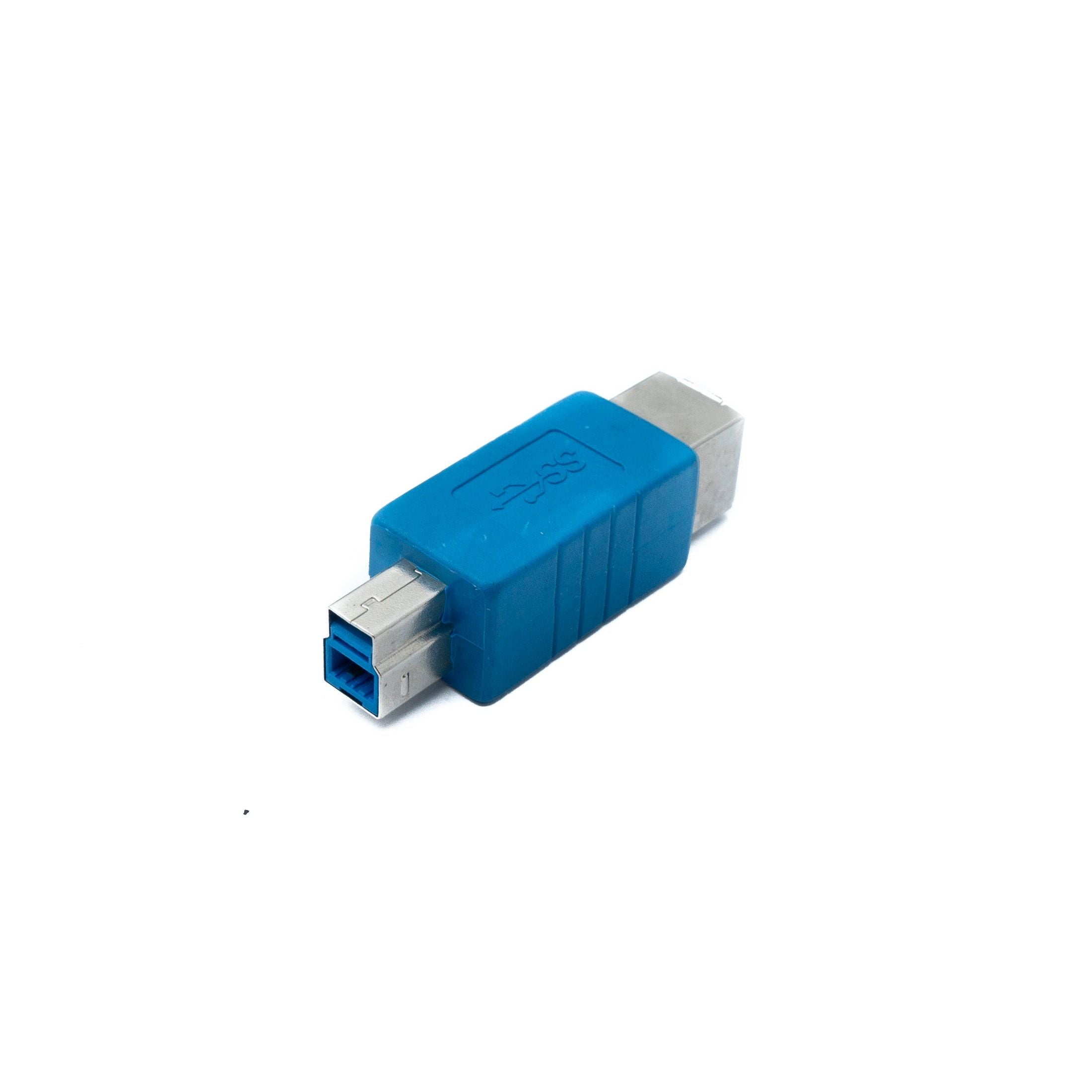 SYSTEM-S USB 3.0 Adapter Typ B Stecker Zu Buchse Blau - Datenübertragung Bis 5 Gbit Pro Sekunde