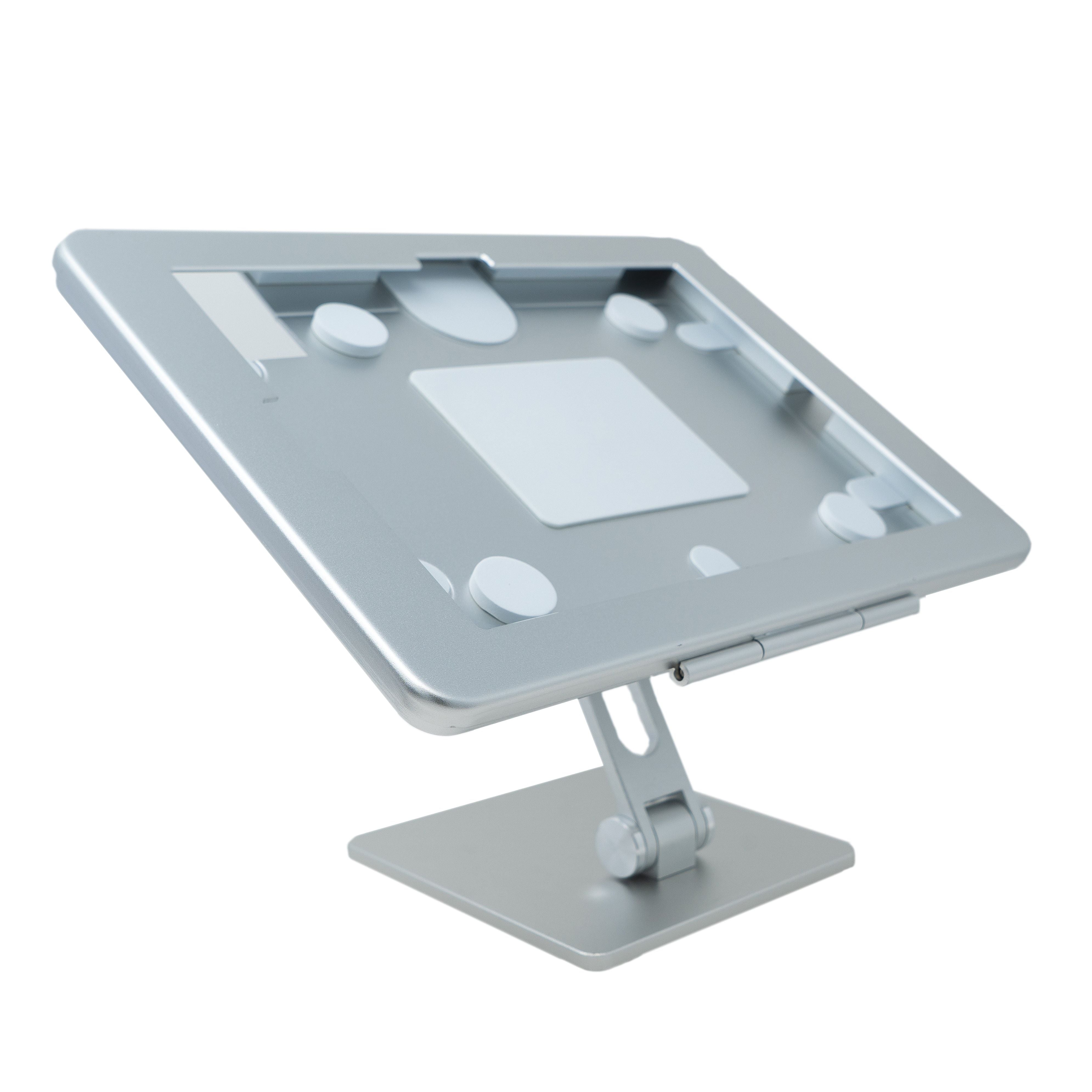 SYSTEM-S Tisch Halterung 360° Ständer abschließbar für iPad 10 Pro 11 Air 4 5 in Grau