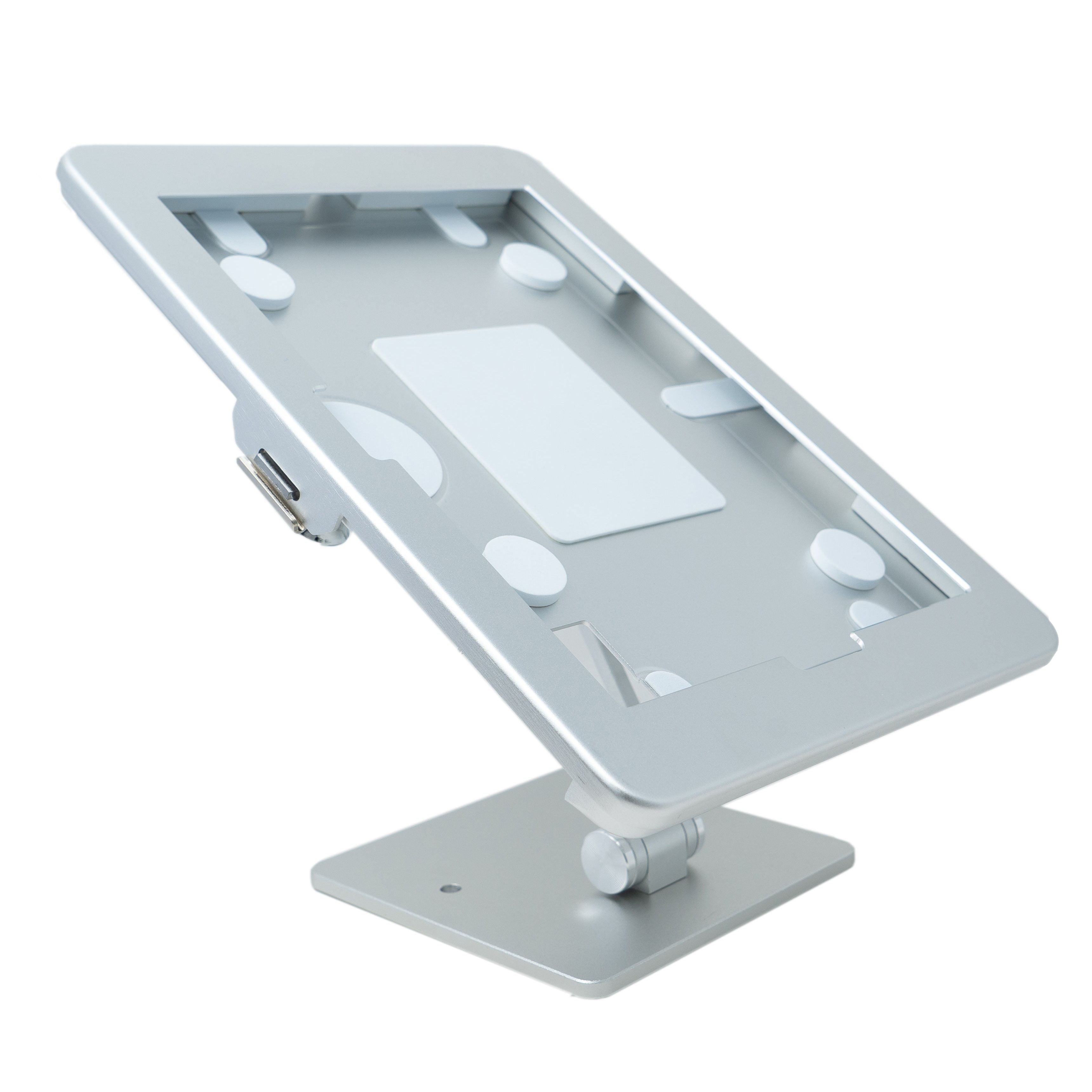 SYSTEM-S Tisch Halterung 360° Ständer abschließbar für iPad 10 Pro 11 Air 4 5 in Grau