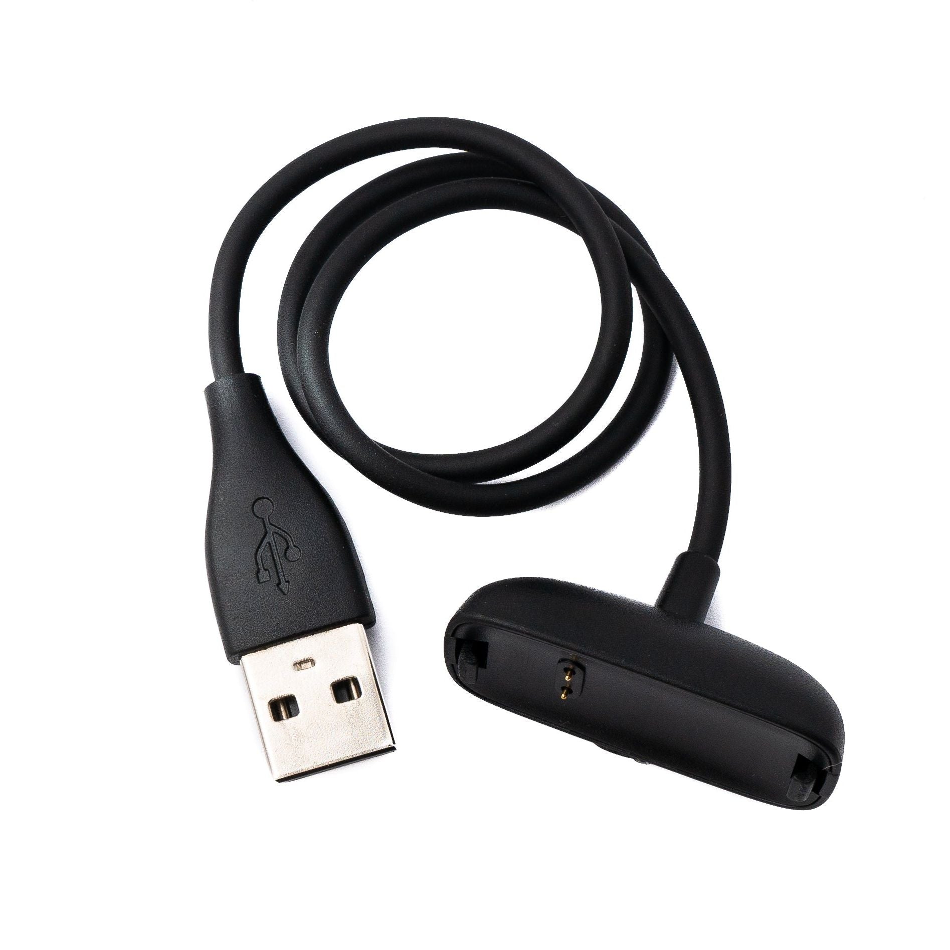 Magnetisches USB Ladekabel 30 cm Für Fitbit Inspire 2 Smartwatch Schwarz Kompatibel