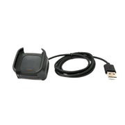 USB 2.0 Ladekabel 95 cm Für Fitbit Versa 2 Ladestation Magnetische Halterung Schwarz