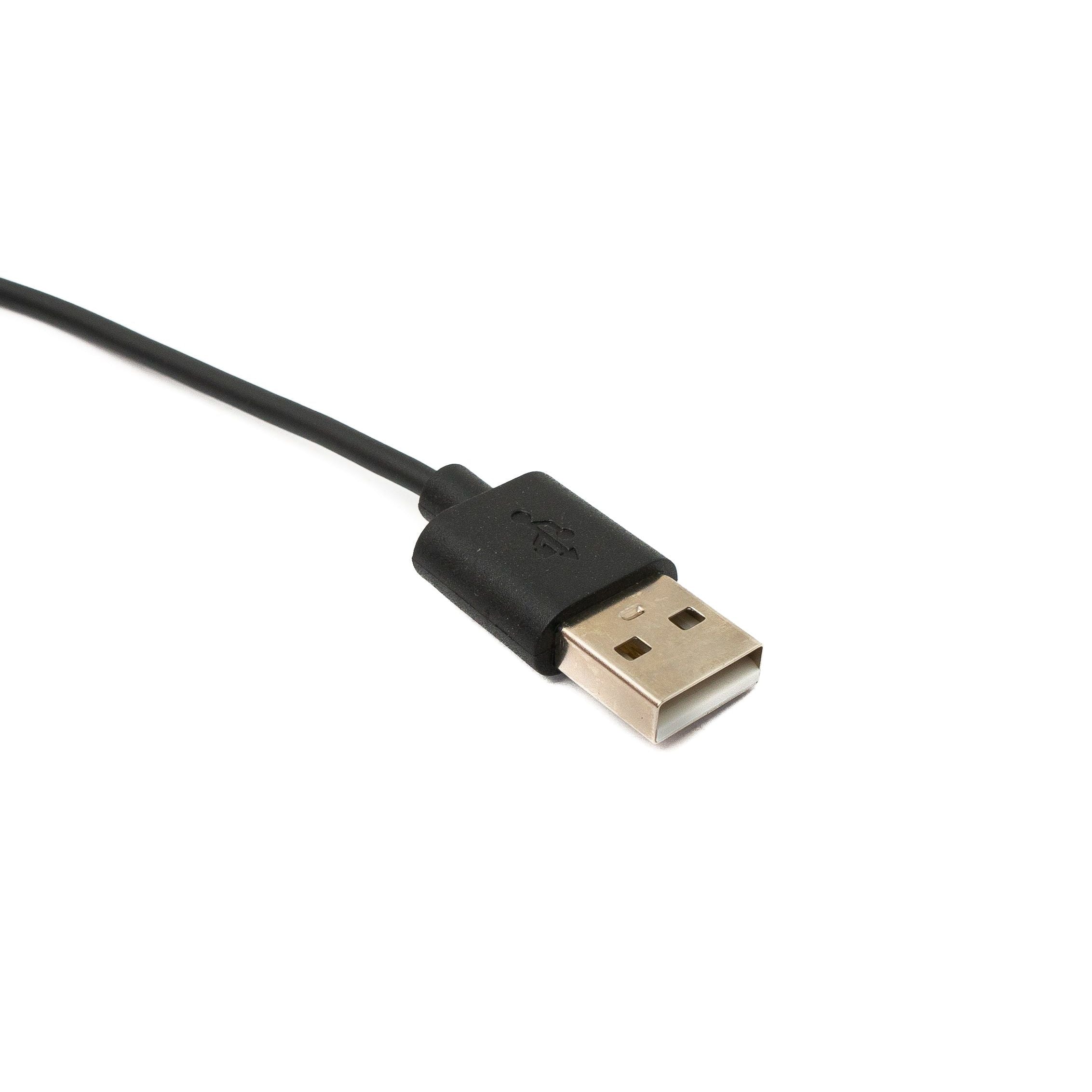 USB 2.0 Ladekabel 95 cm Für Fitbit Versa 2 Ladestation Magnetische Halterung Schwarz